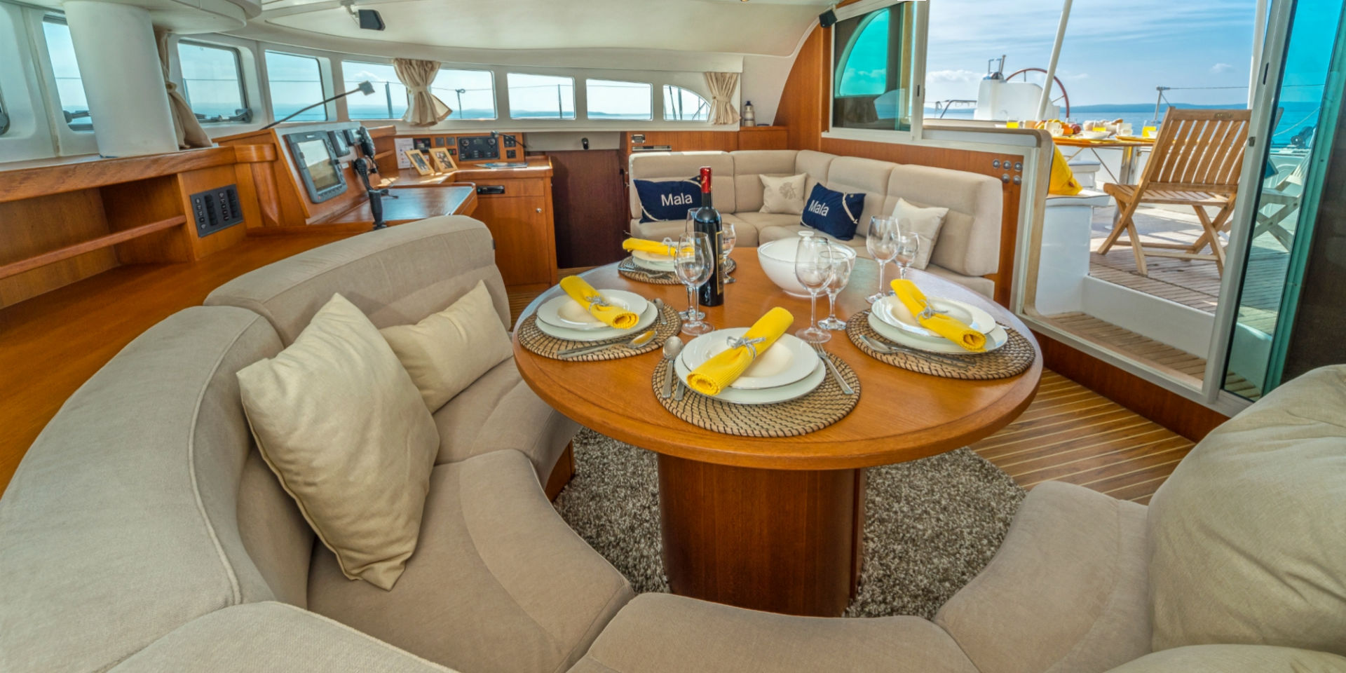 yacht interior upholstery