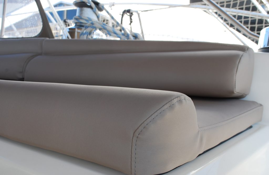 A comfortable, aesthetically pleasing backrest cushion featuring Dryfast waterproof foam and durable Silvertex marine vinyl.